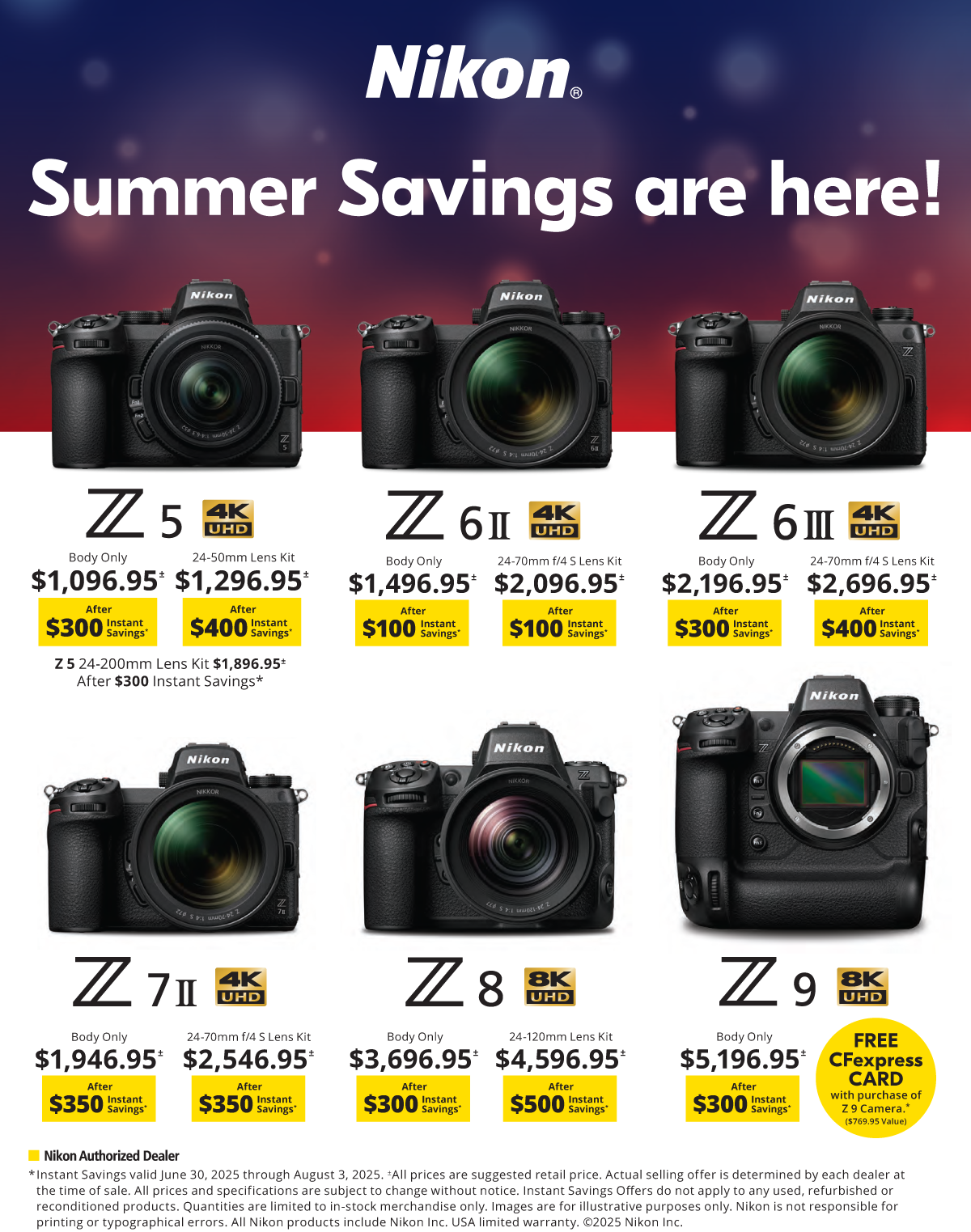 Save on Nikon at Milford Photo