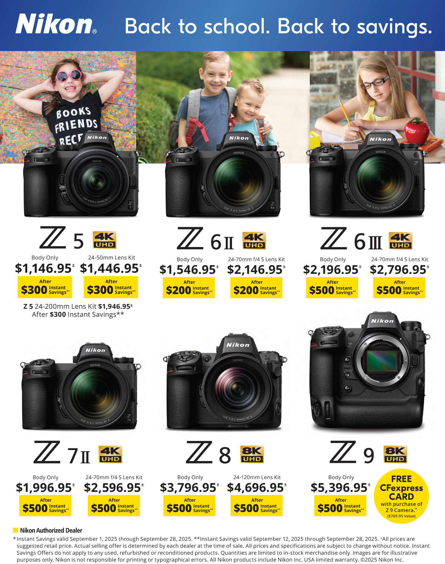 Save on Nikon at Milford Photo