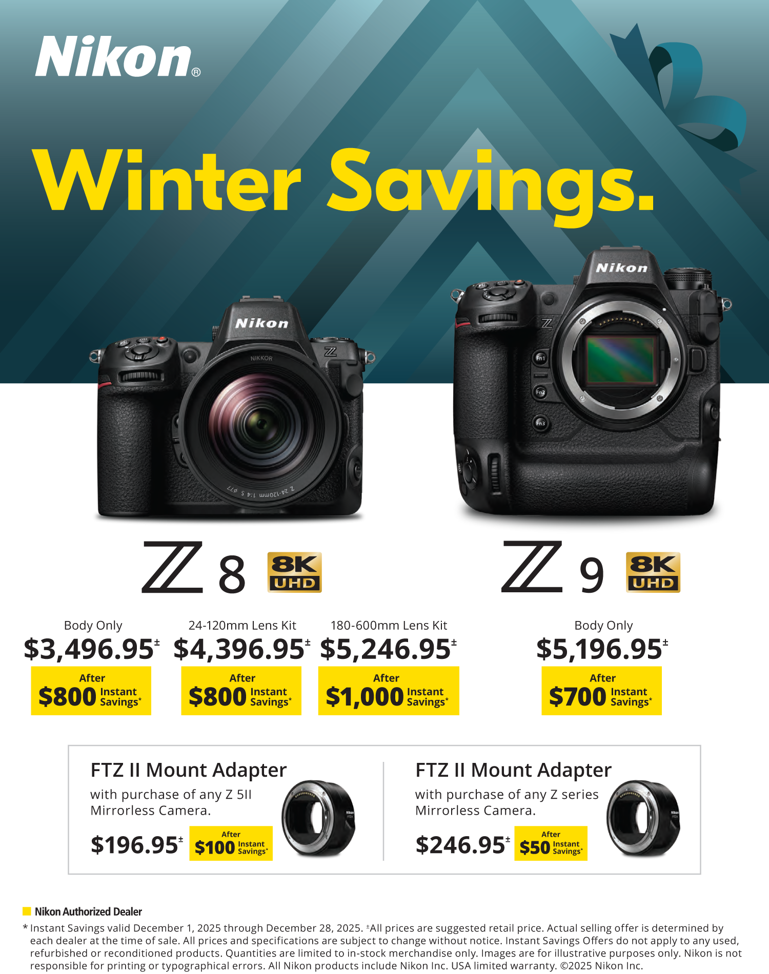 Save on NIKON at Milford Photo