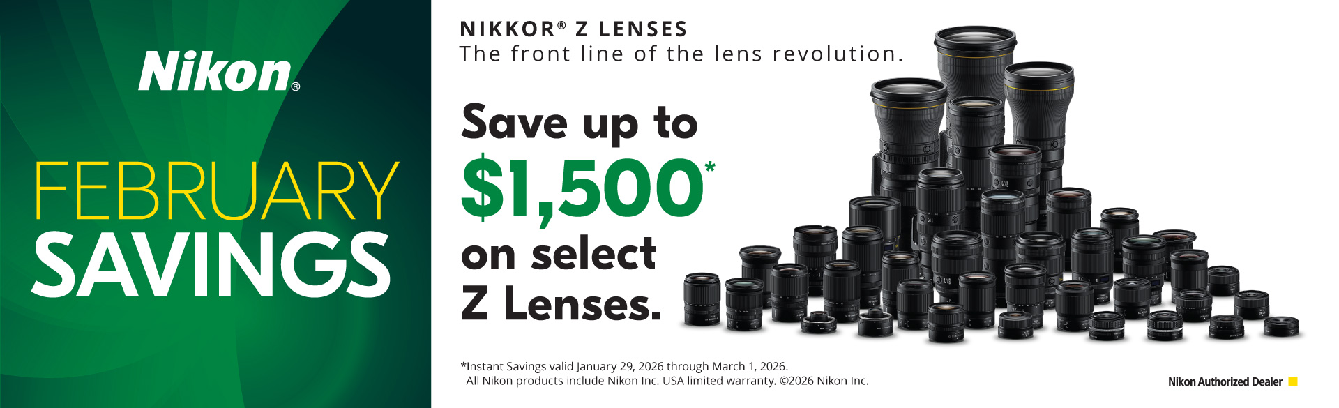 Save on Nikon at Milford Photo