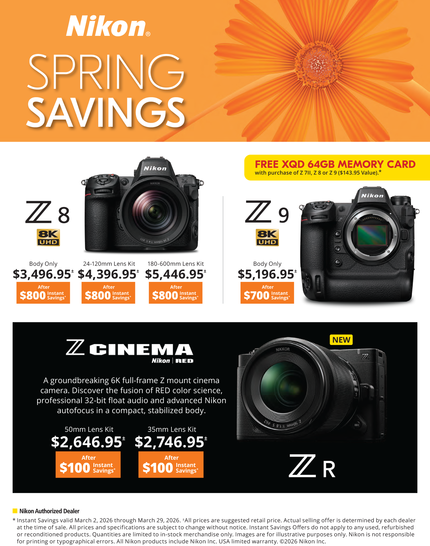 Save on Nikon at Milford Photo