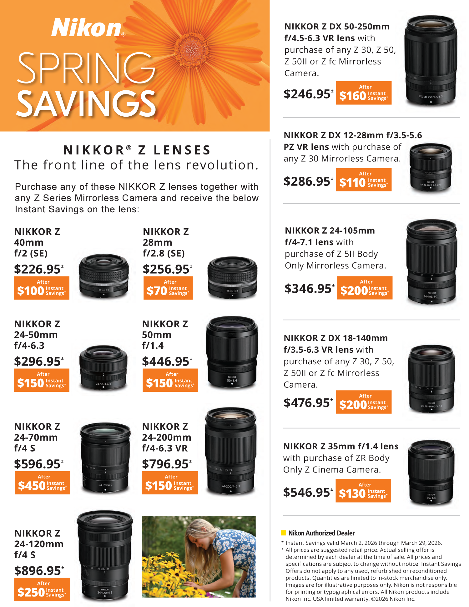 Save on NIKON at Milford Photo