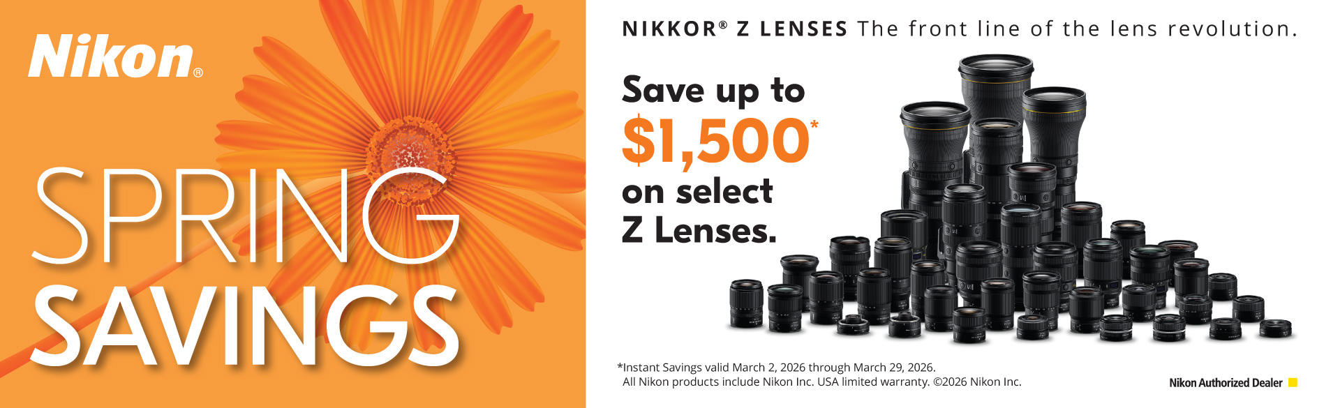 Save on Nikon at Milford Photo