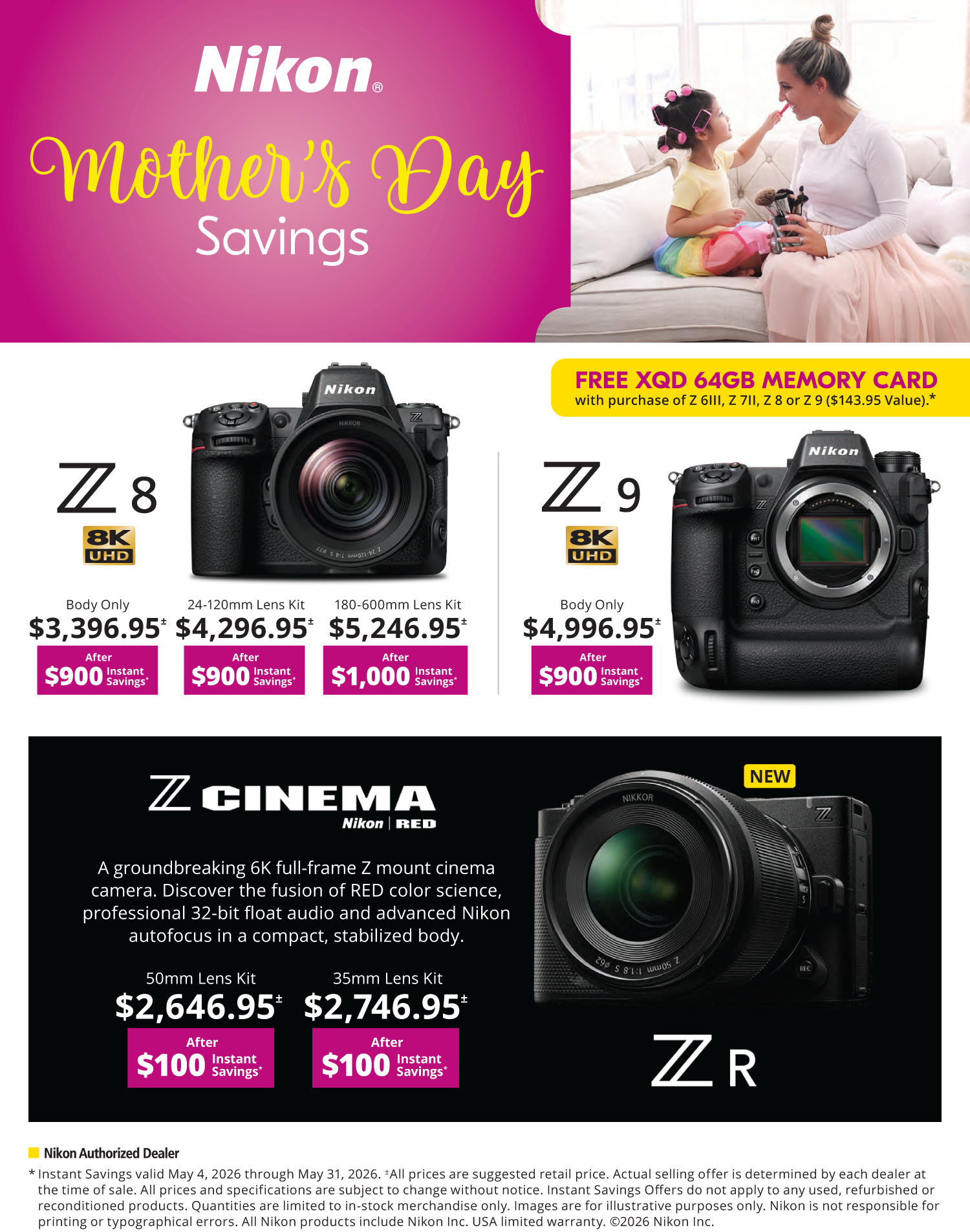 Save on Nikon at Milford Photo