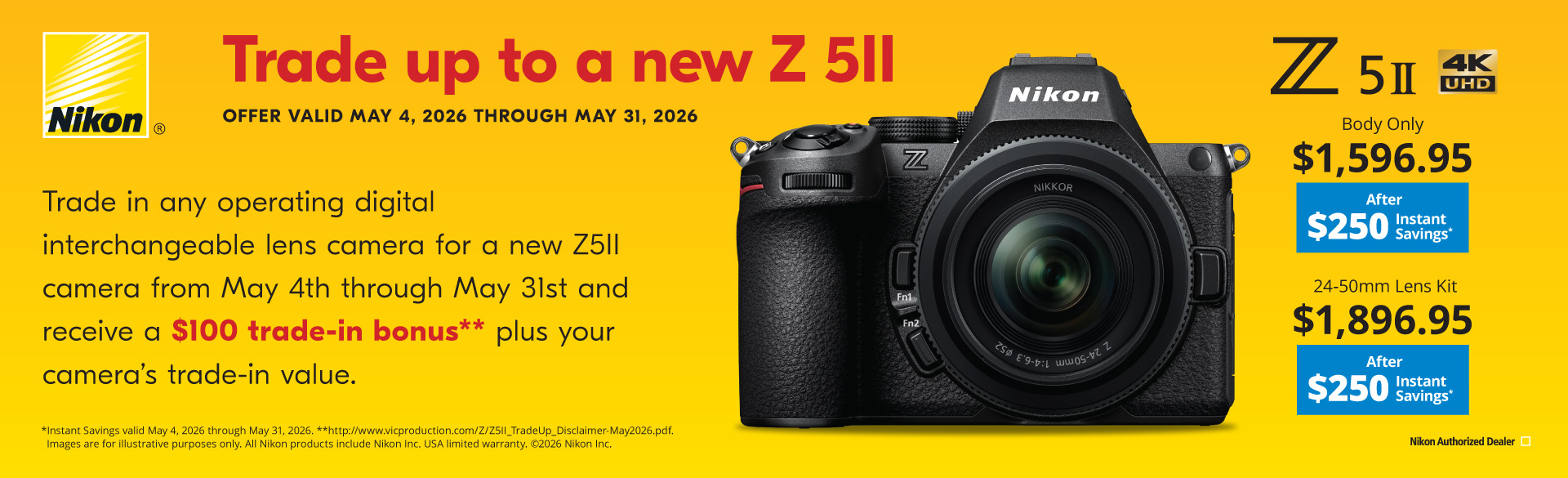Trade UP to Nikon Z 5II
