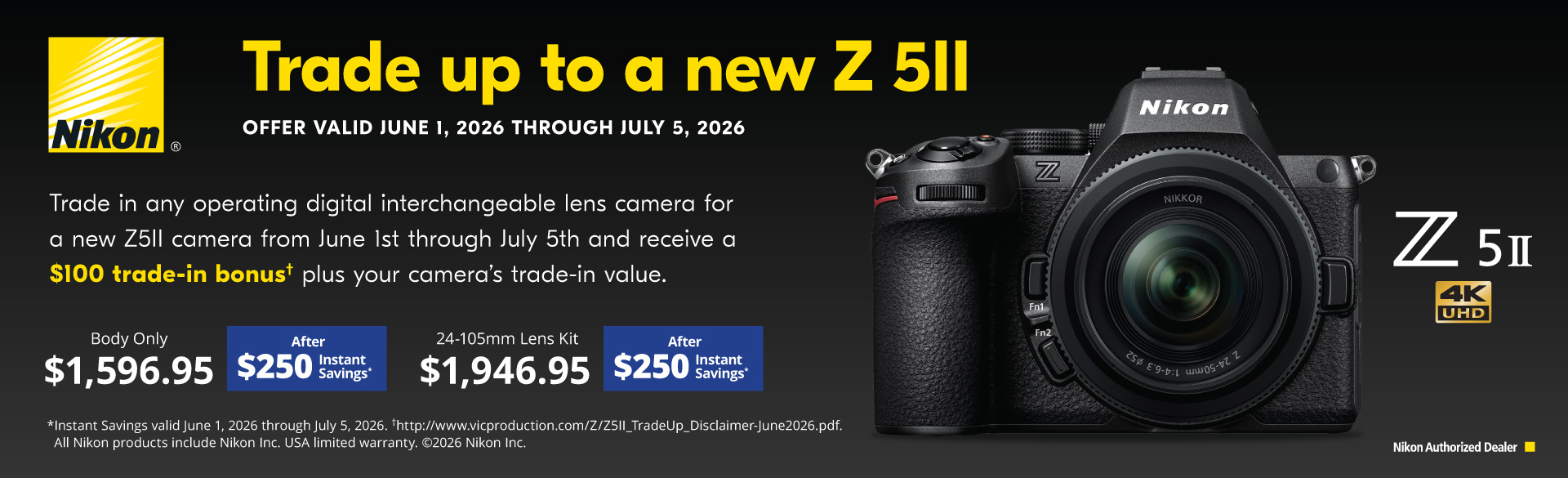 Trade UP to Nikon Z 5II