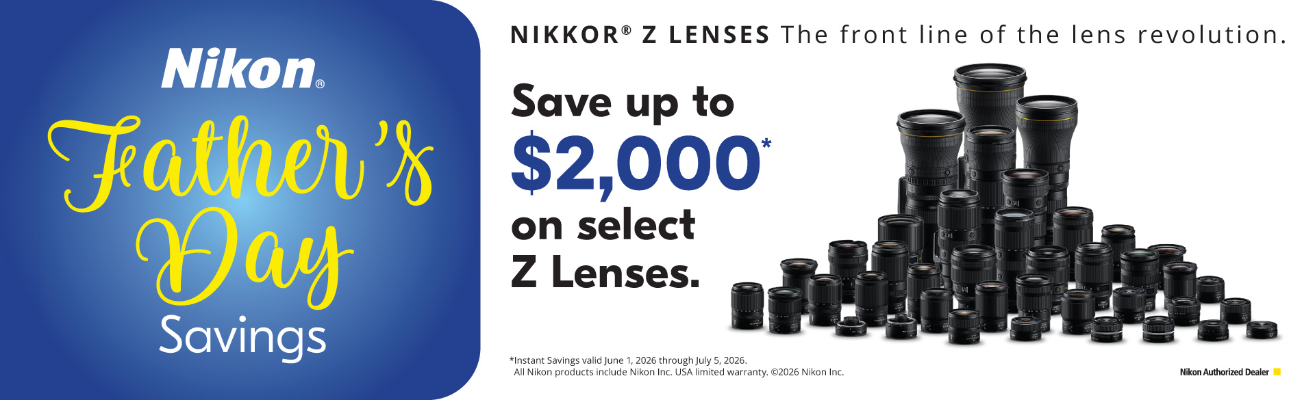 Save on Nikon at Milford Photo