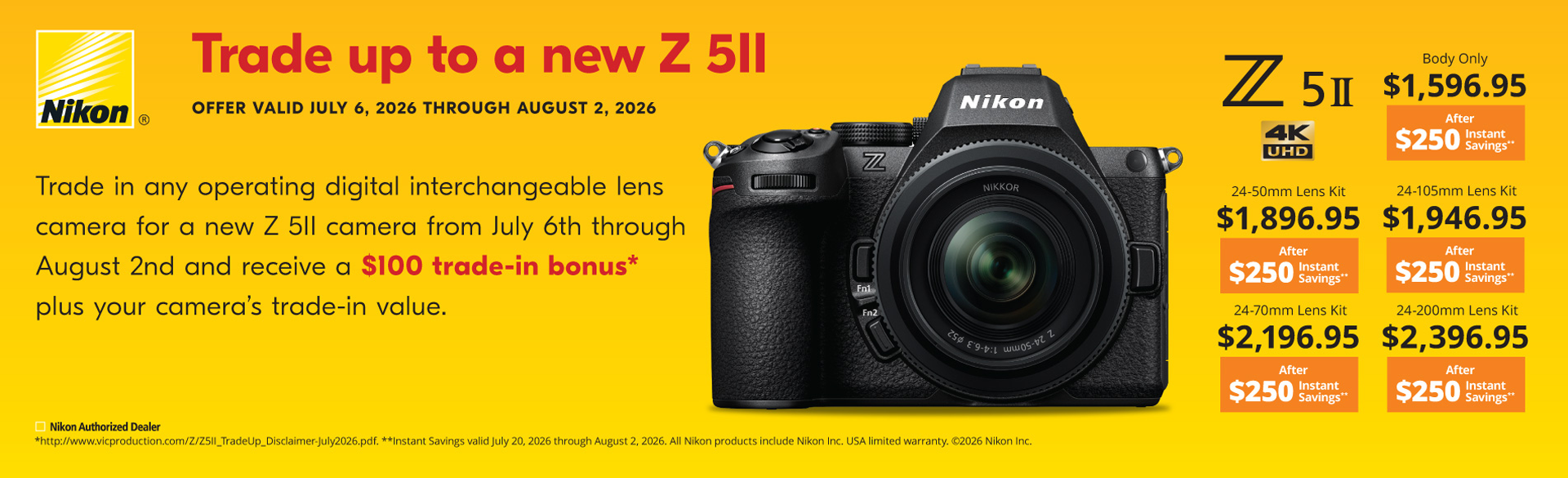 Trade UP to Nikon Z 5II