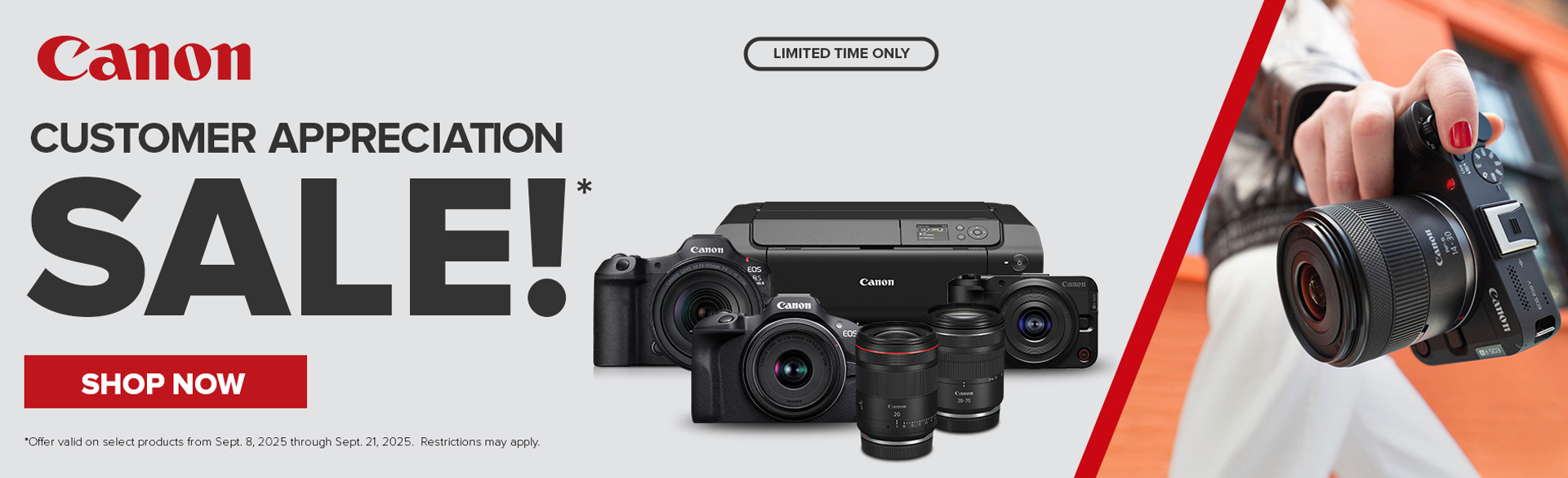 Save on Canon at Milford Photo