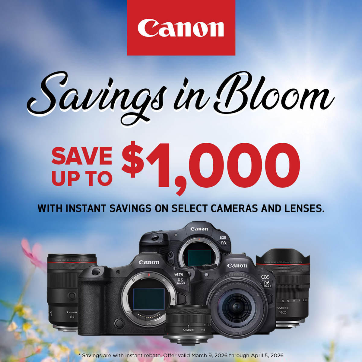 Save on Canon at Milford Photo
