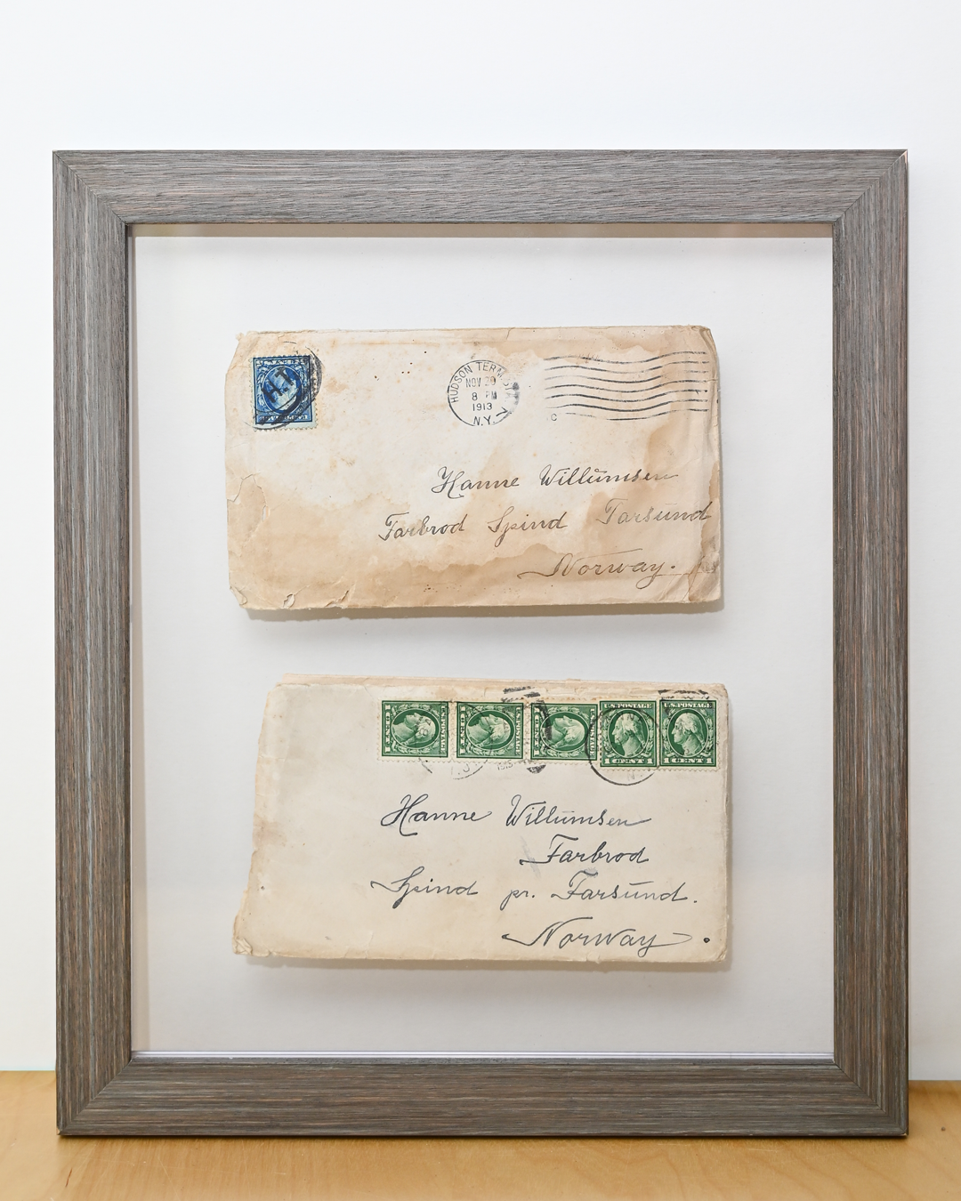 Float-style framing preserves your item while allowing you to see both the front and back