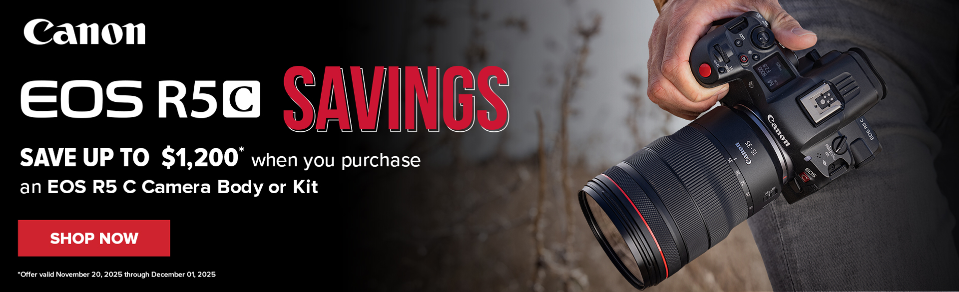 Save on Canon R5 C at Milford Photo