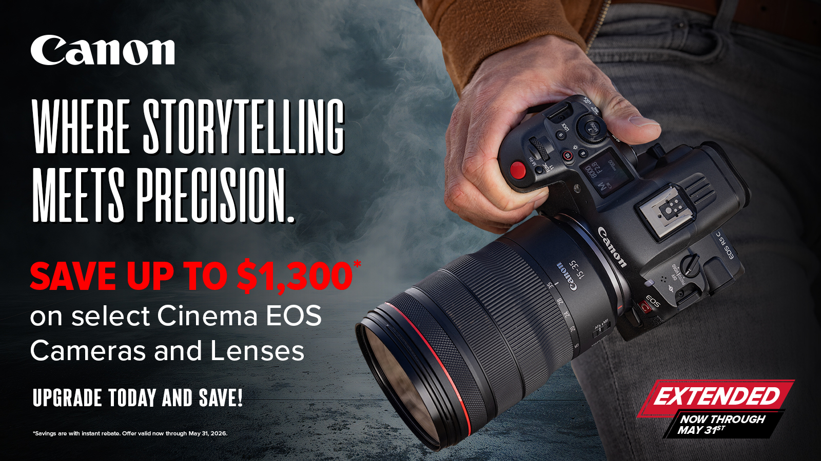 Instant Savings on Canon Cinema EOS Cameras & Lenses