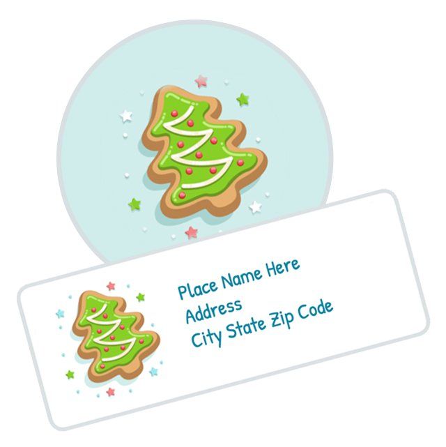 custom holiday greeting card labels