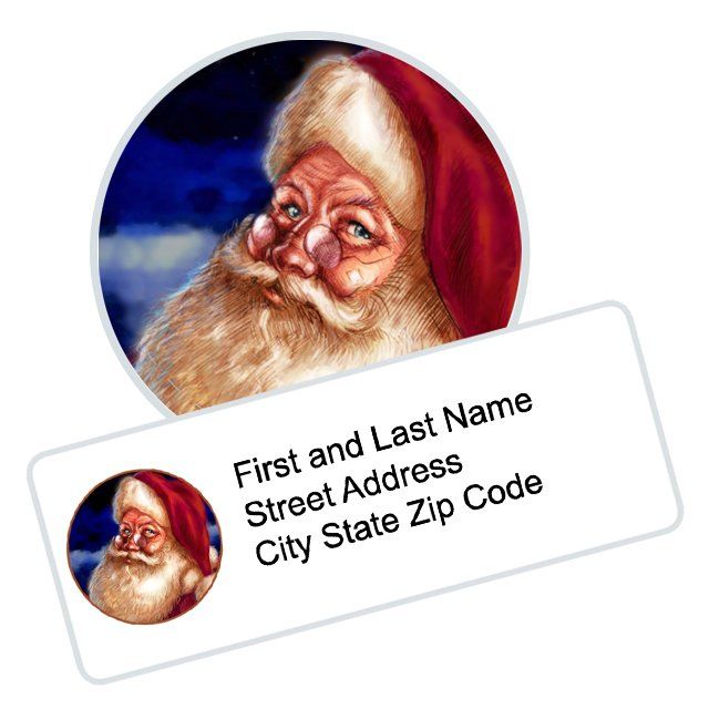 custom holiday greeting card labels