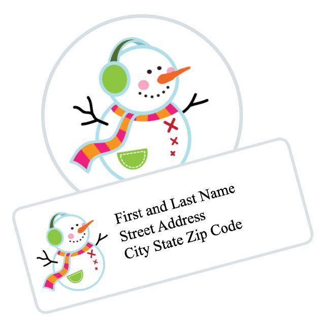 custom holiday greeting card labels