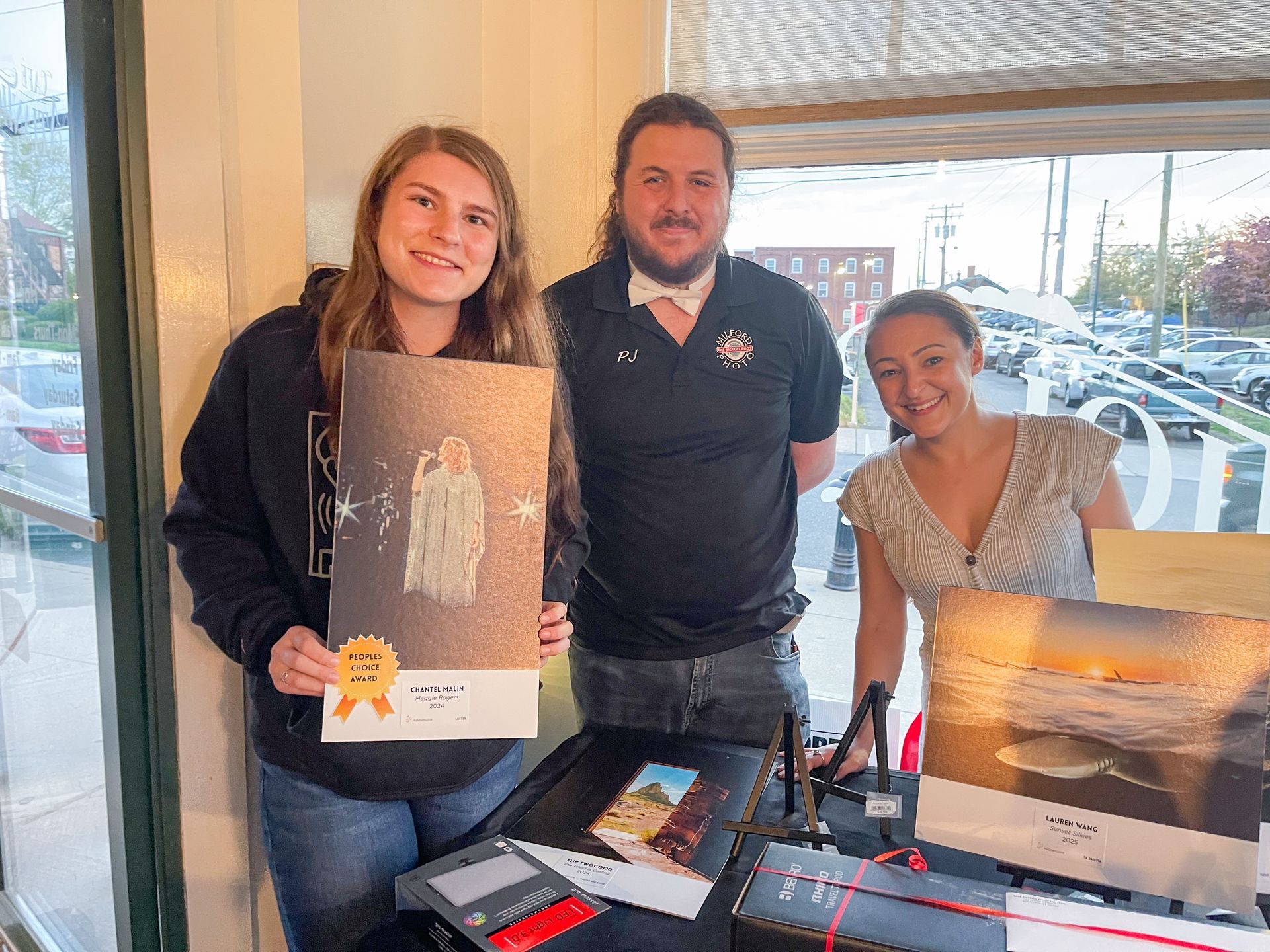 Honorable Mention winner Mark Smith with Milford Photo's Pj and Anastasia