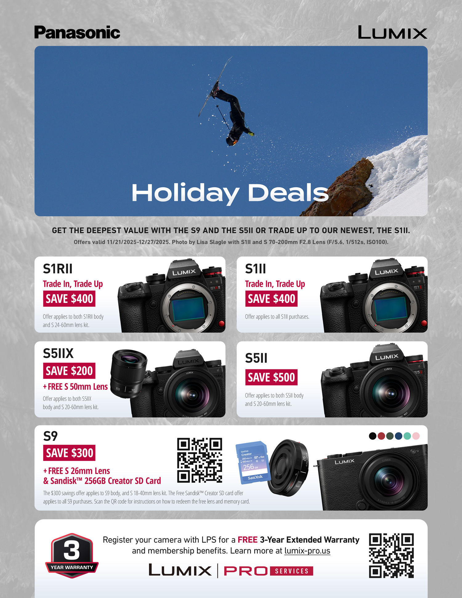 Save on PANASONIC at Milford Photo