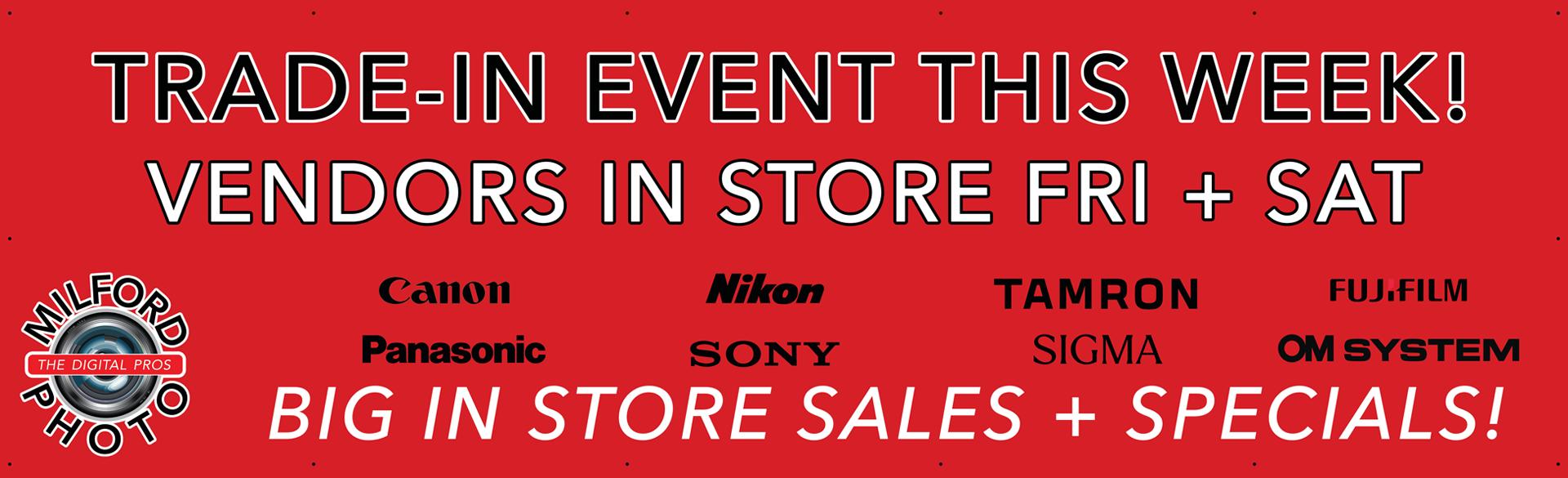 Sell Your Used Cameras & Lenses at Milford Photo
