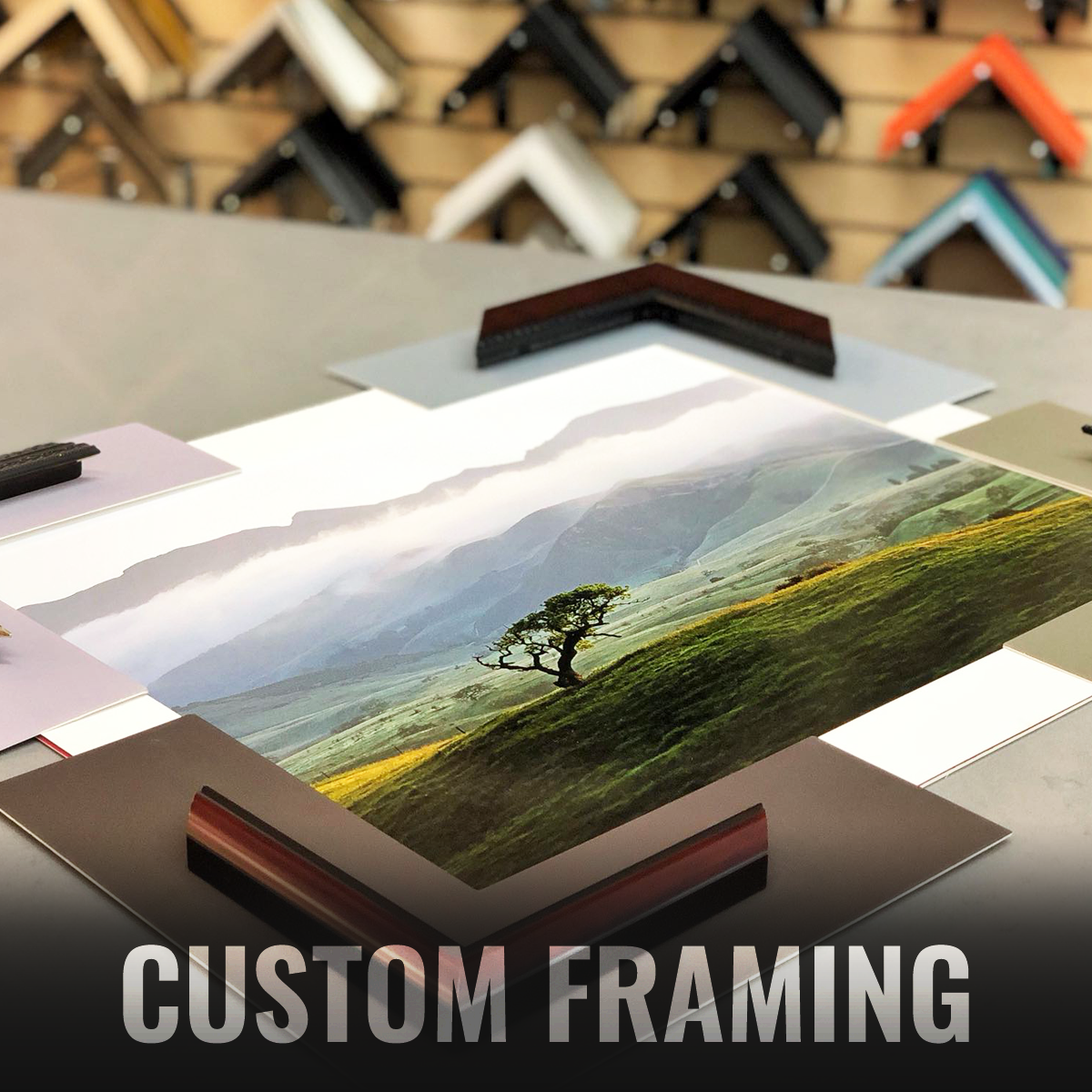 Custom Framing services at Milford Photo