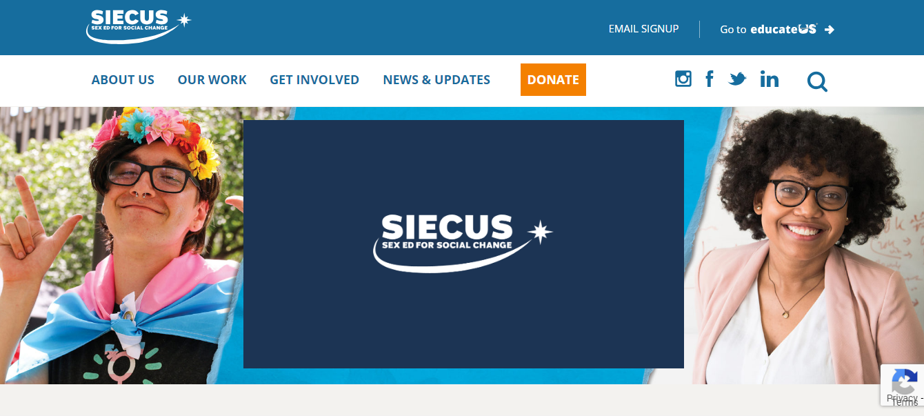 Thumbnail of Siecus website