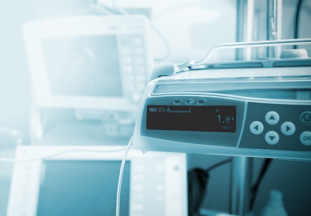 A Close Up of an Infusion Pump in a Hospital Room — Central Coast Batteries In Long Jetty, NSW