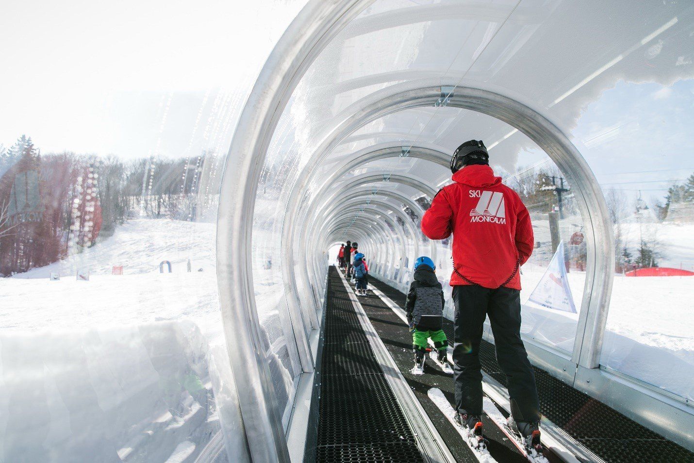 Parents skieurs, enfants skieurs à Ski Montcalm