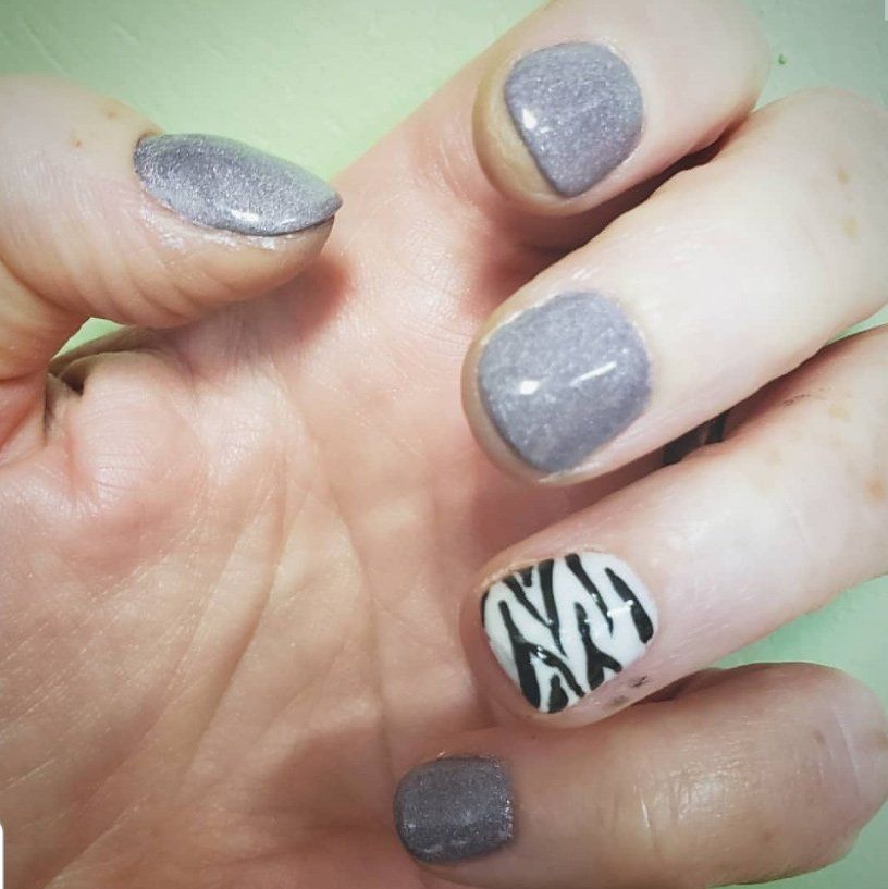 Grey Nail Art — Rocky Mount, VA — Trendz Full Service Salon