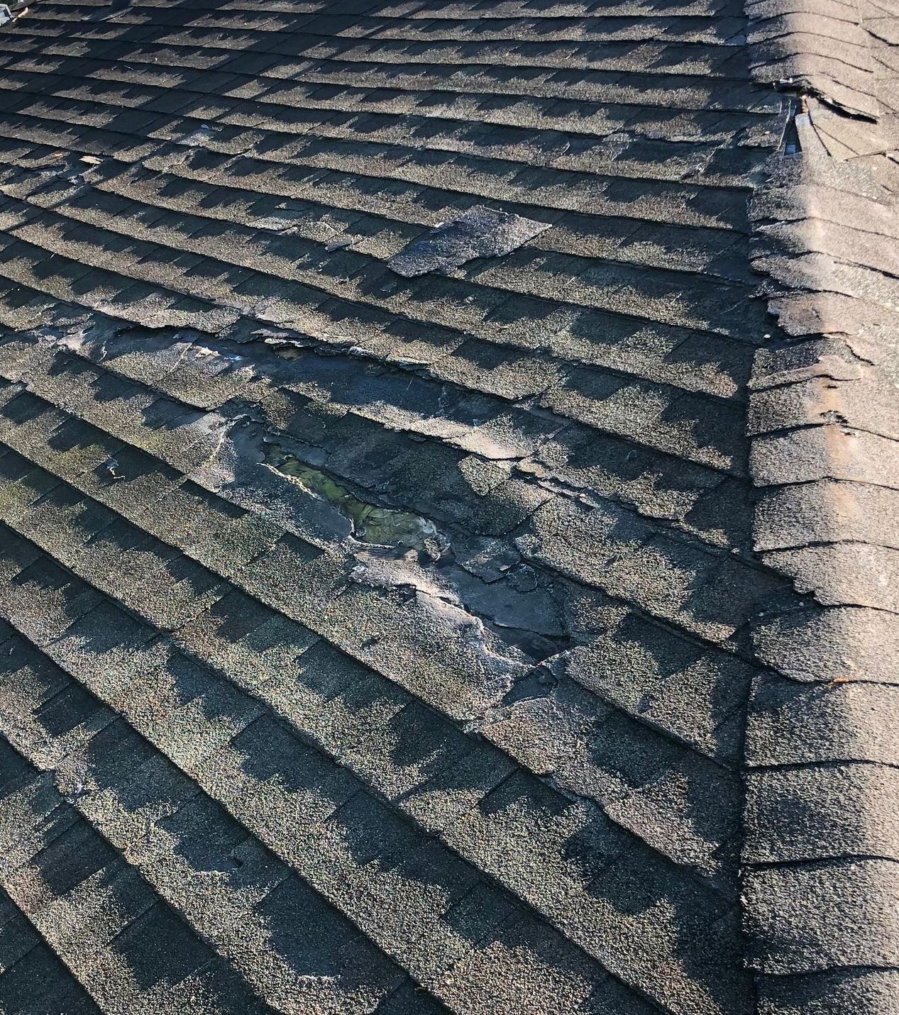 old roof that needs to be replaced