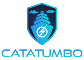 Un logotipo para una empresa llamada Catatumbo con un barco en él.