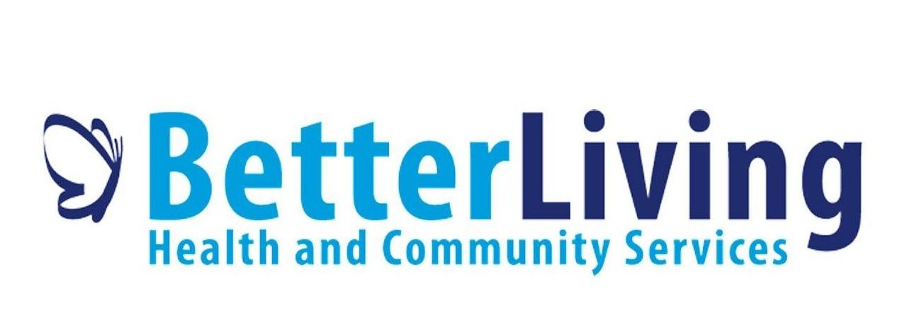 The logo for better living health and community services