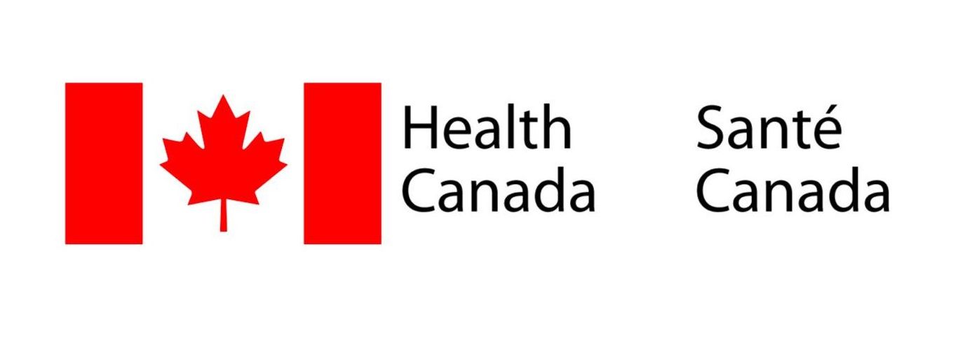 The health canada logo has a maple leaf on it.