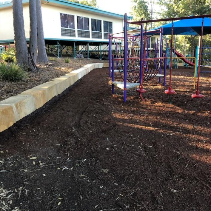 A Playground with A House in The Background — Webster Rock Walls In Ilkley, QLD