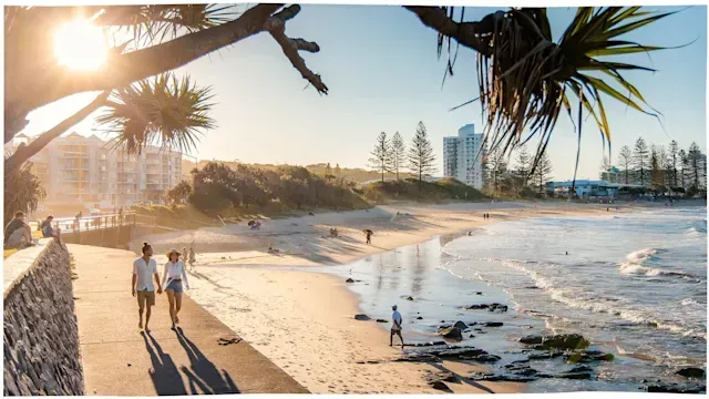 A Large Body of Water with A City in The Background — Webster Rock Walls In Maroochydore, QLD