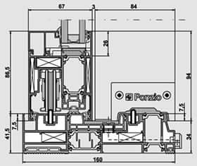 disegno finestra a taglio termico