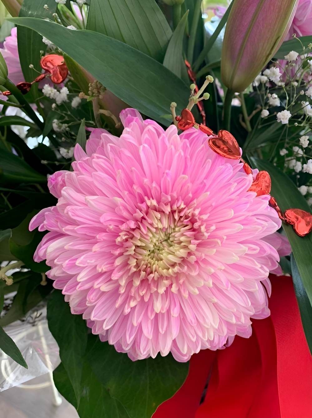 A Close Up of a Pink Flower in a Bouquet of Flowers — Bundaberg House of Flowers In Elliot Heads, QLD