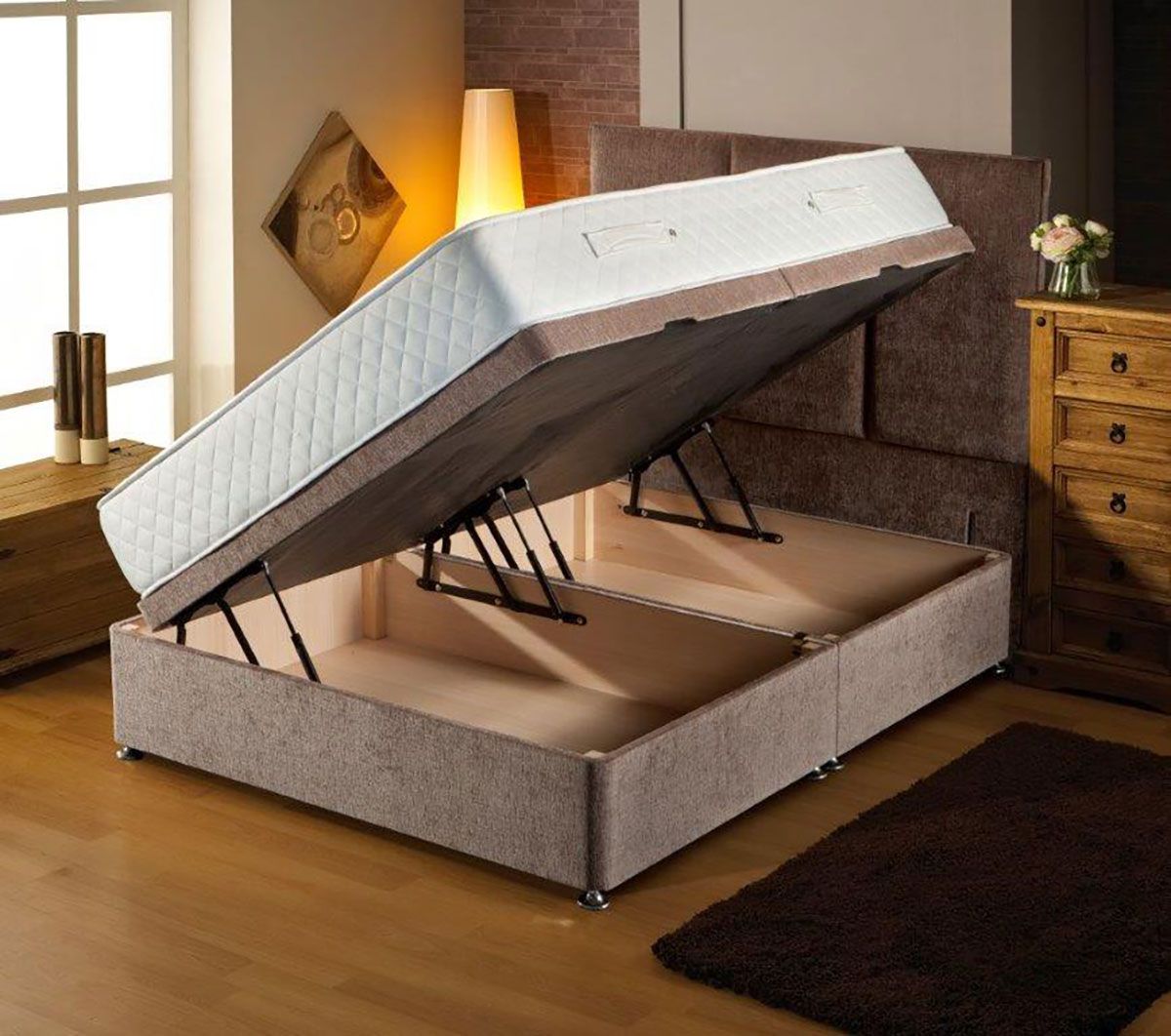 Storage solutions for your bedrrom - side opening ottoman beds for under bed storage