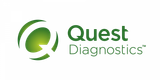 The quest diagnostics logo is green and white with a green circle in the middle.