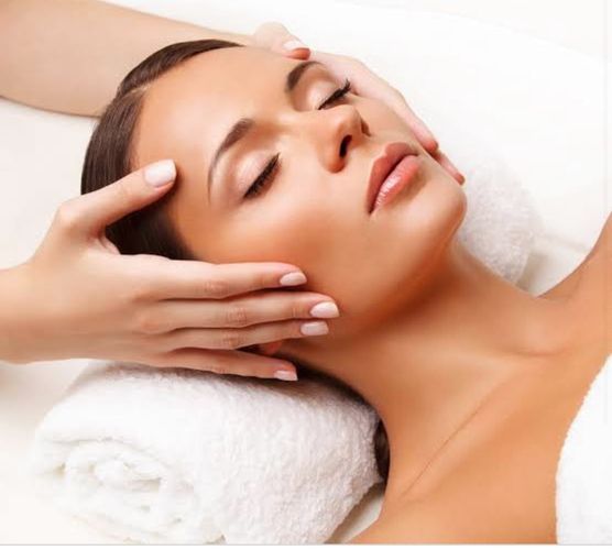 Woman Having a Facial— Hair & Beauty Services in Goulburn NSW