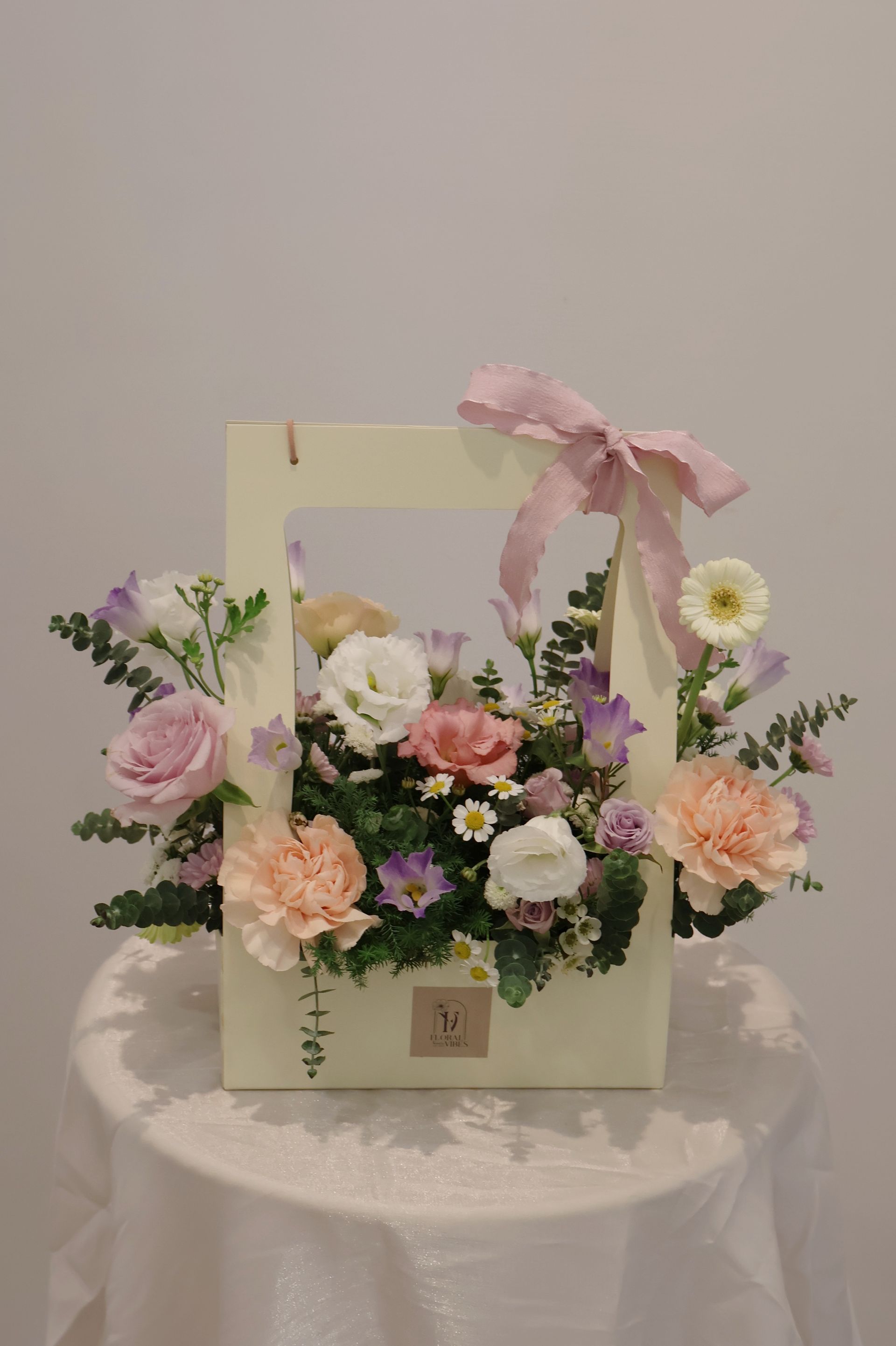 伴日花所,floralvibes,花藝課程,韓式清新花盒