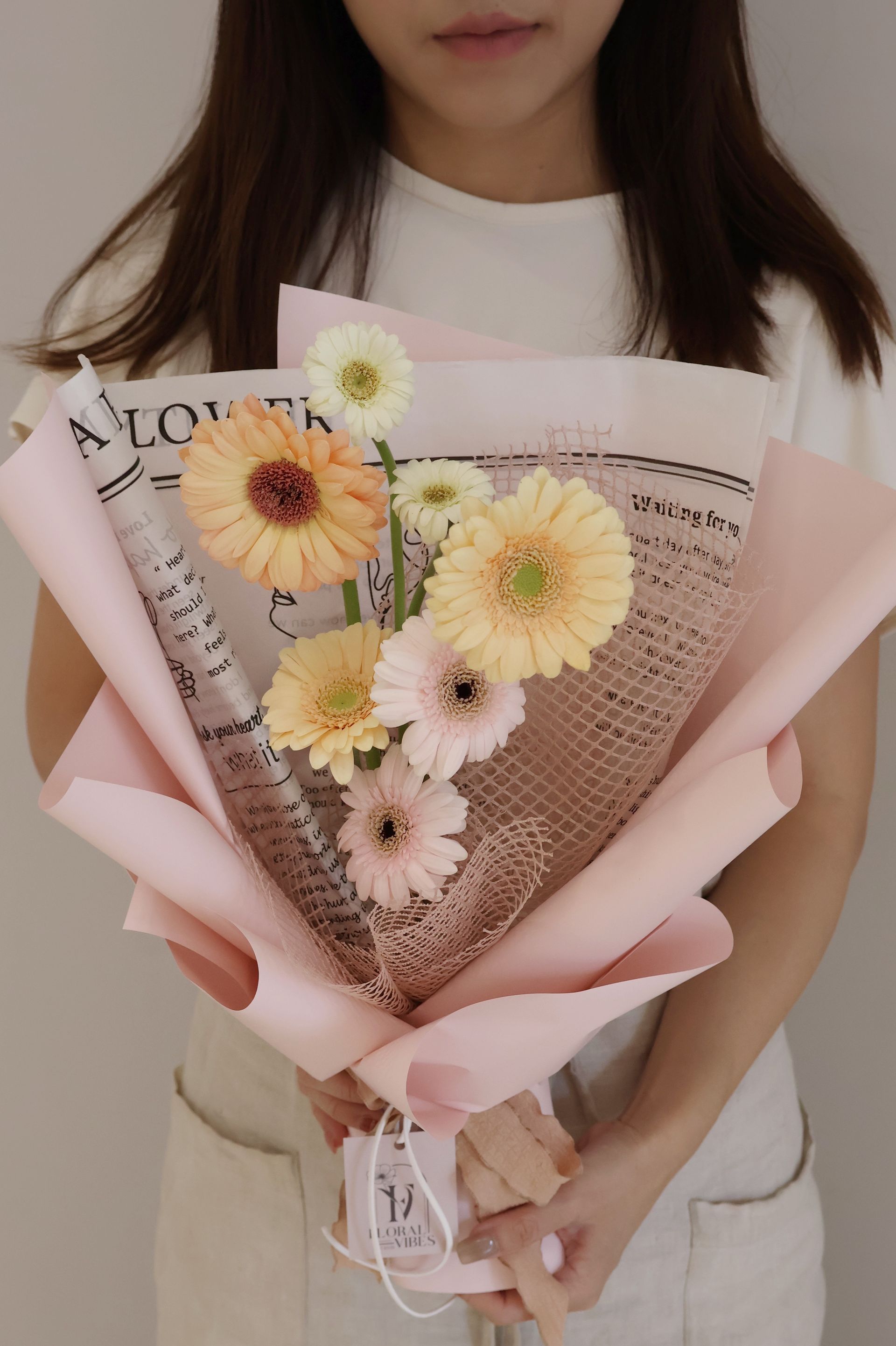 伴日花所,floralvibes,花藝課程,異材質包裝