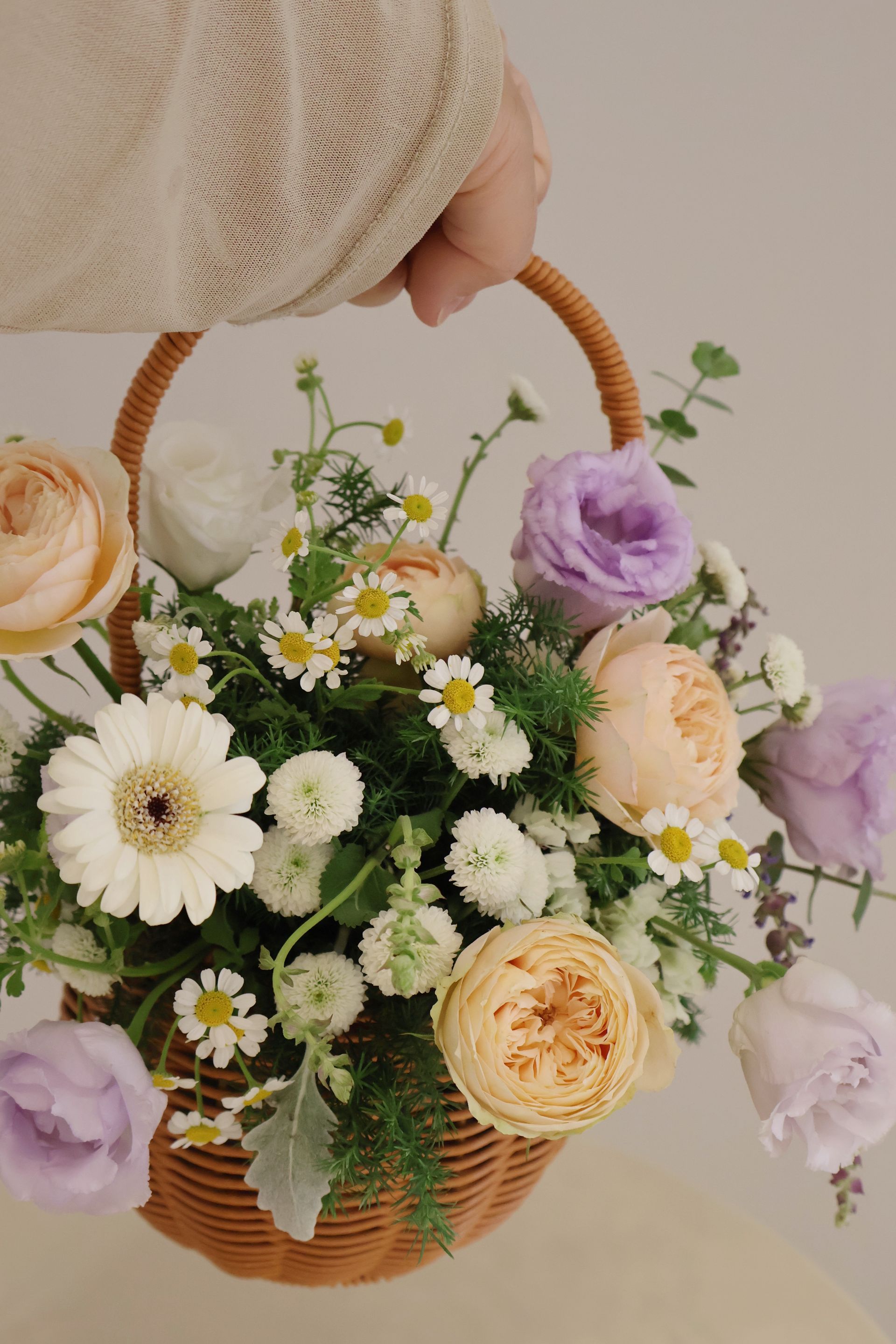 伴日花所,floralvibes,花藝課程,小花籃