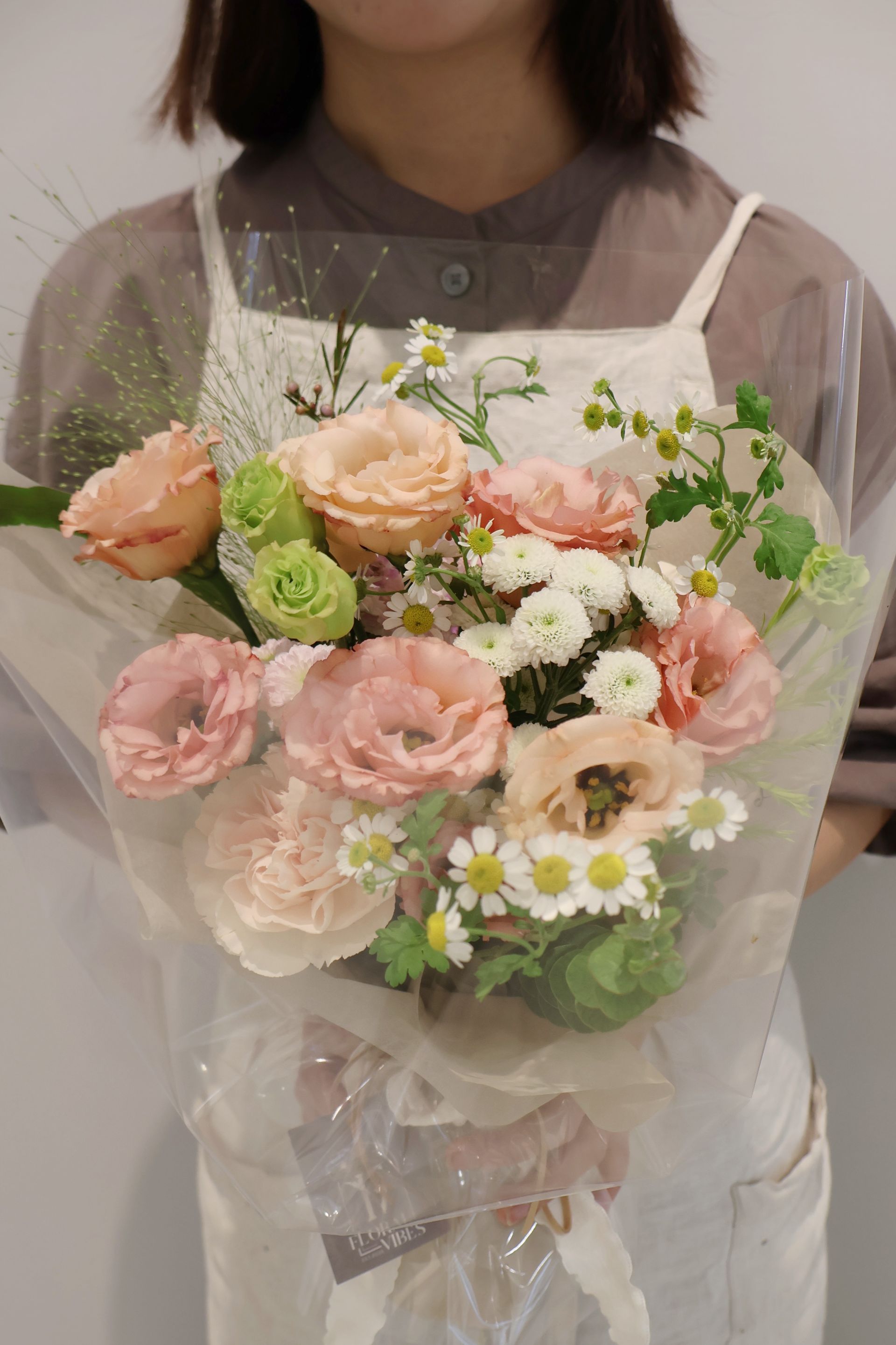 伴日花所,floralvibes,花藝課程,清新包裝