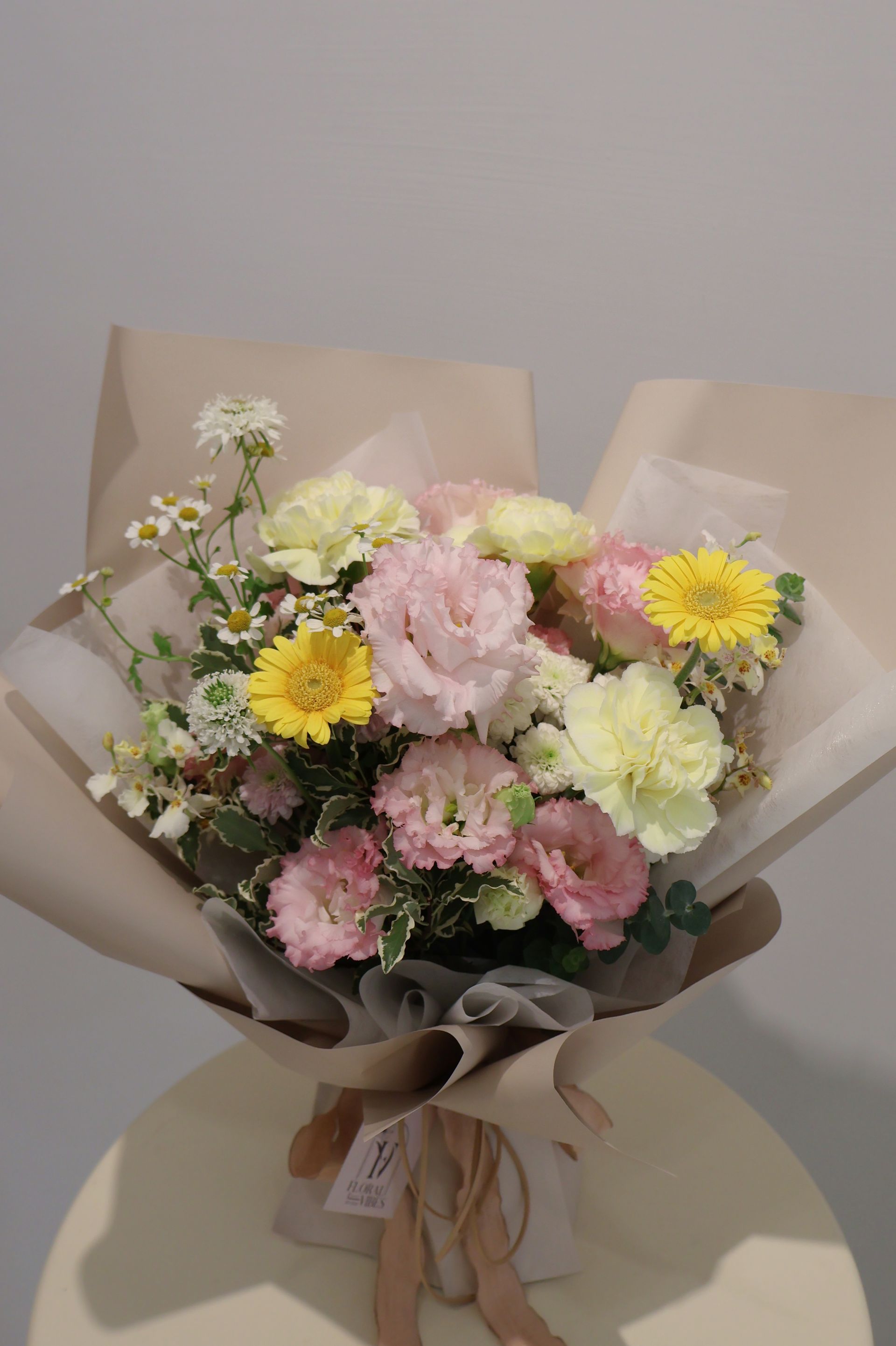 伴日花所,floralvibes,花藝課程,韓式包裝