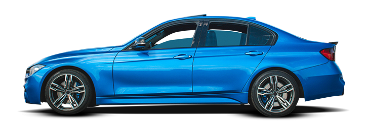 BMW Blue Side View | Acute Auto Care LLC