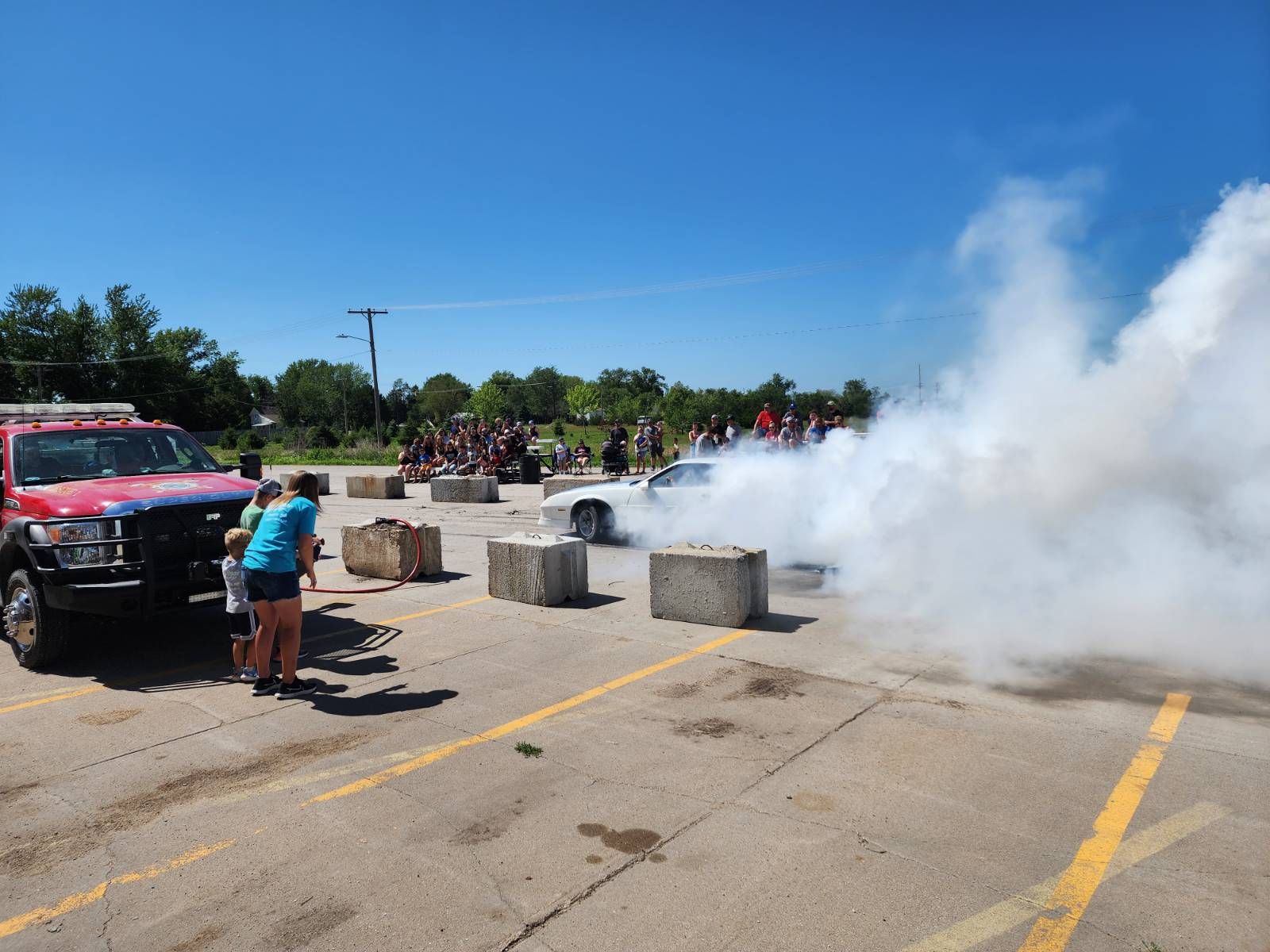 Annual Burnout Contest at Aspegren Repair in Sutton, NE