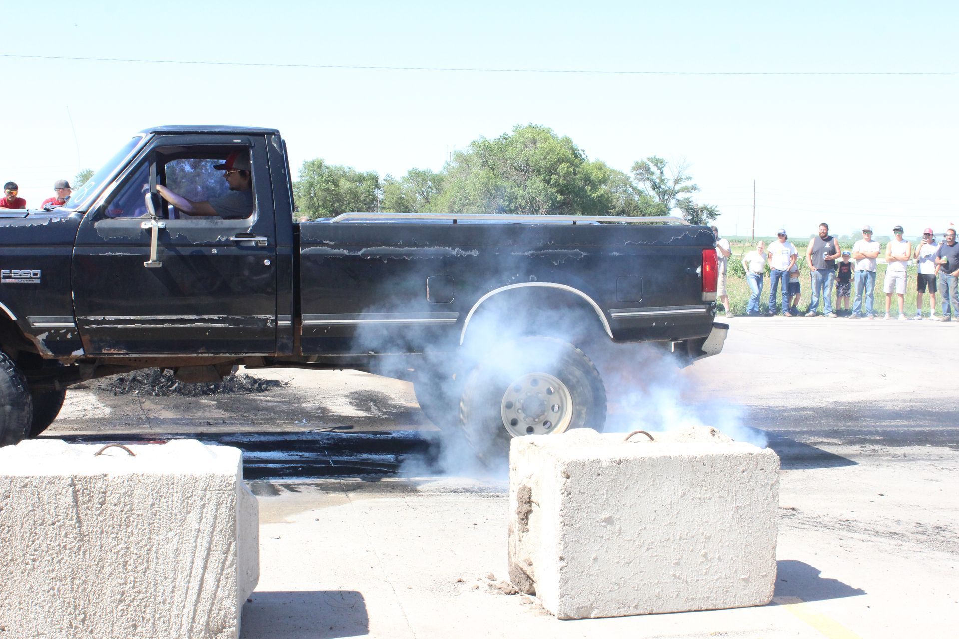 Annual Burnout Contest at Aspegren Repair in Sutton, NE