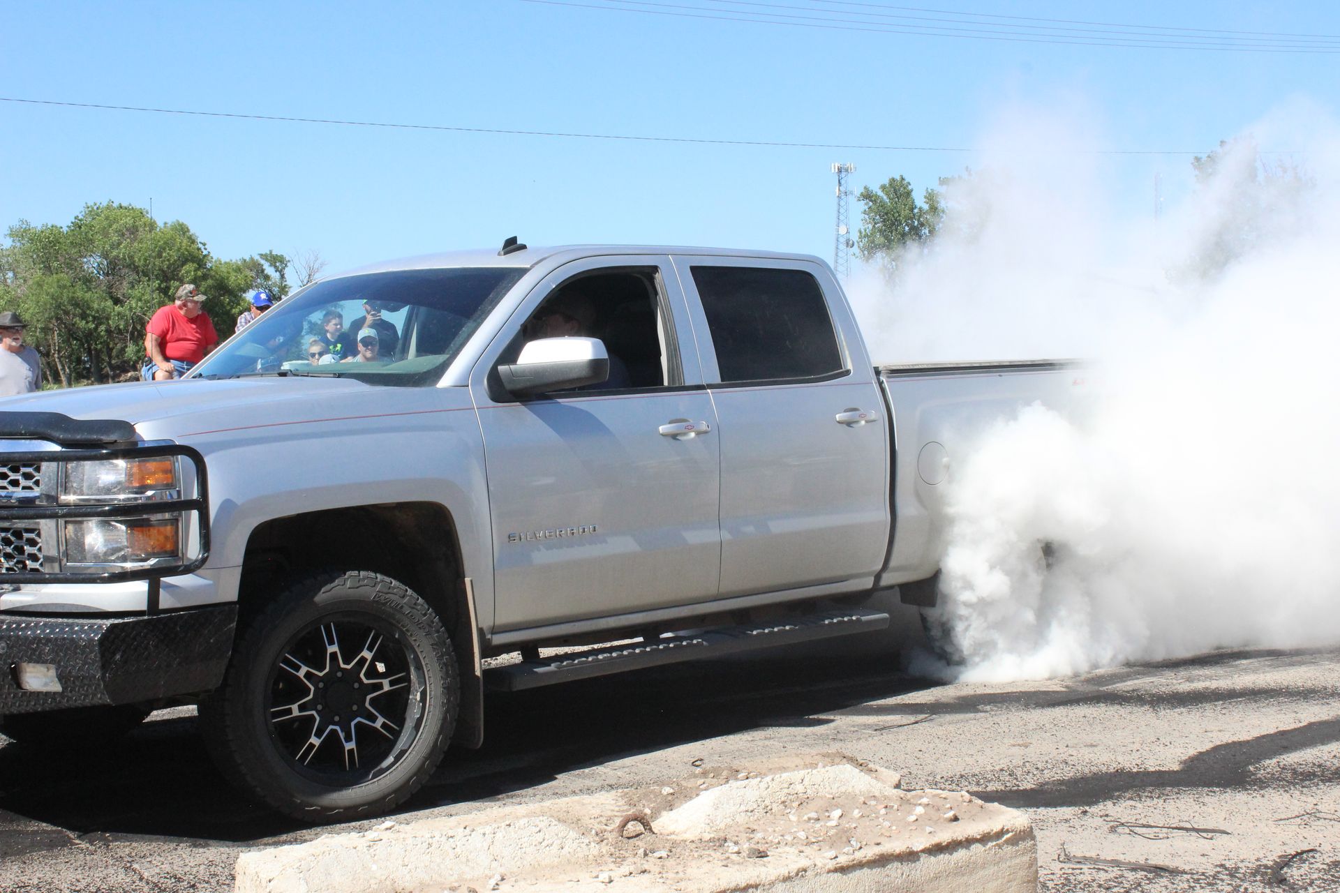 Annual Burnout Contest at Aspegren Repair in Sutton, NE