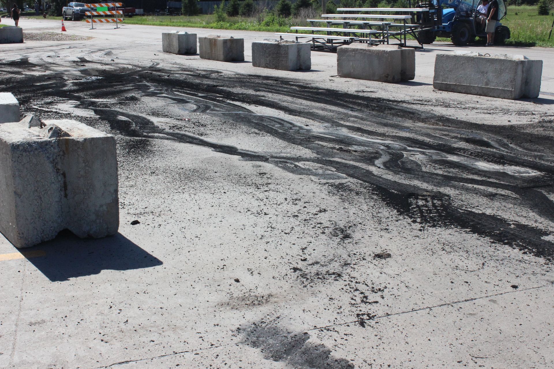 Annual Burnout Contest at Aspegren Repair in Sutton, NE