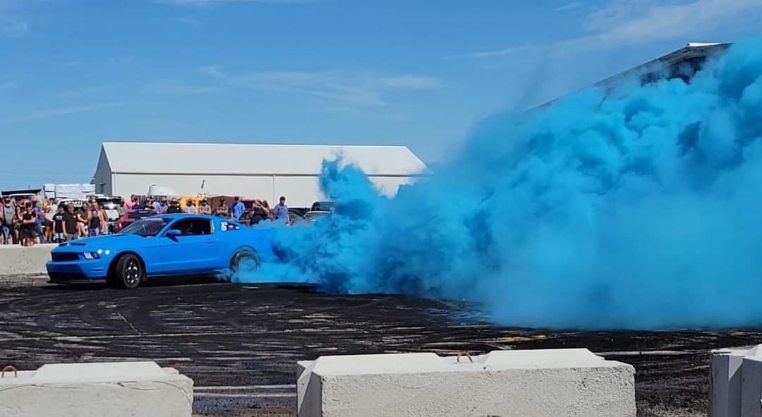 Annual Burnout Contest at Aspegren Repair in Sutton, NE